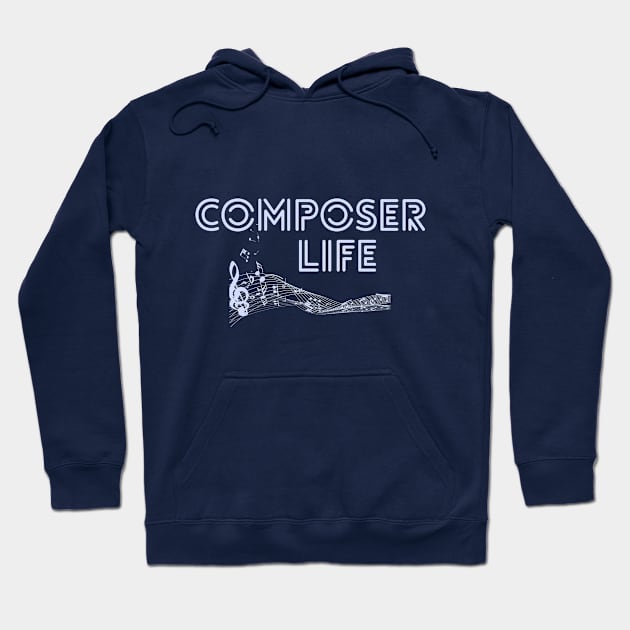 Composer Life Design Hoodie by TritoneLiterary